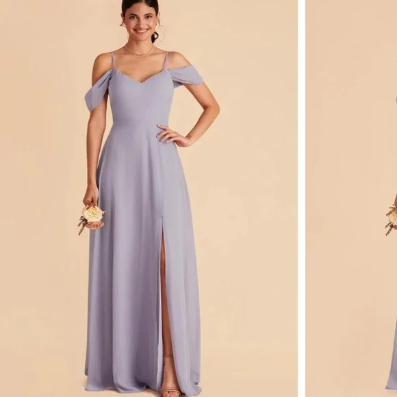 Birdy Grey | Dresses | Birdy Grey Purple Devin Convertible Bridesmaid Dress  With Slit | Poshmark